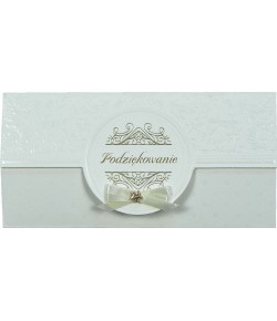 Kartka na Podziękowania bez życzeń DLLUX9