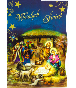 Kartka z życzeniami na Boże Narodzenie A5P2