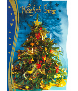 Kartka świąteczna z życzeniami A5P6