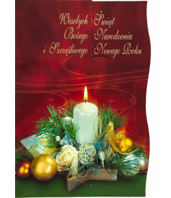 Kartka świąteczna z życzeniami A5P10