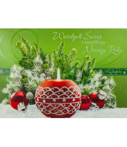 Przestrzenna Kartka świąteczna z życzeniami NNP5