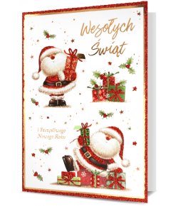 Kartka świąteczna Mikołajki KStar53