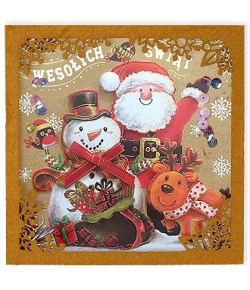 Kartka świąteczna z Mikołajem HM699