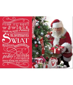 Kartka świąteczna z Mikołajem PP1704