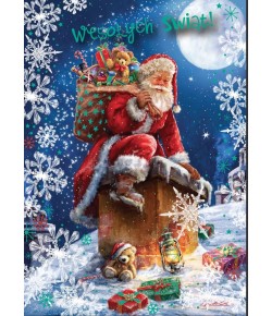 Kartka świąteczna z Mikołajem PP2164