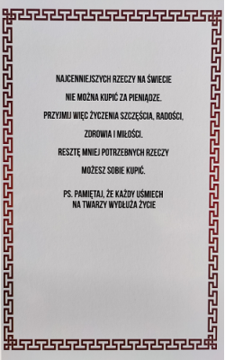 Na 30 urodziny Kartka zdrapka Wygrana JCX24