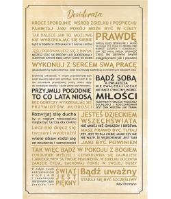 Desiderata Kartka z mądrą treścią TAB4