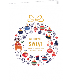 Charytatywna Kartka świąteczna bez życzeń GD-BT 130