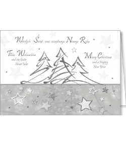 Kartka świąteczna w kilku językach z tekstem K-T 166