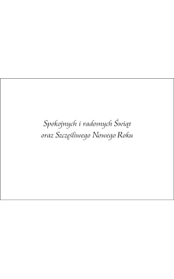 Stroik świąteczny kartka z tekstem GD-T 69