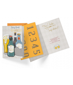 Kartka urodzinowa-ustaw liczbę lat DK863