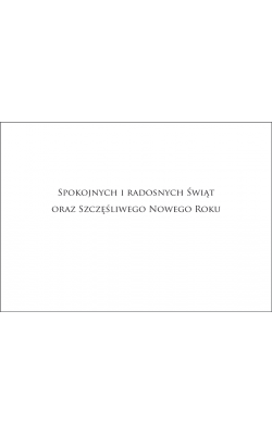Kartka świąteczna z życzeniami GD-T 72