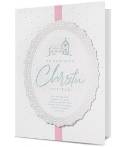 Dla Dziewczynki Kartka na Chrzest święty HM2383