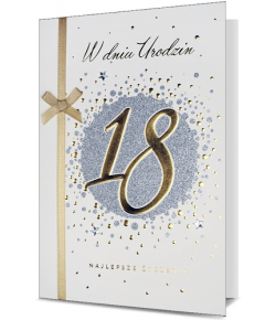 Kartka na 18 urodziny Premium HM2417