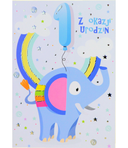 Kartka Roczek dla chłopczyka TS1