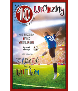 Kartka na 10 urodziny dla chłopaka U88