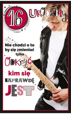 16 urodziny Kartka dla nastolatka U94
