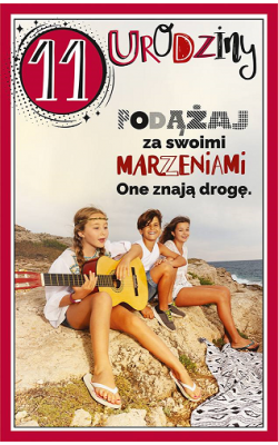 11 urodziny Kartka dla nastolatki U97