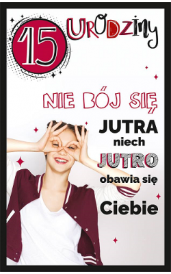 Kartka na 15 urodziny dla dziewczyny U101