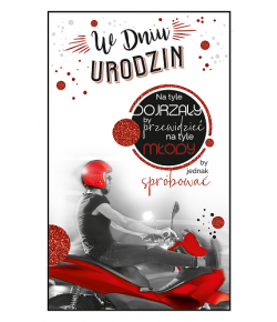 Kartka na urodziny dla mężczyzny BRW6