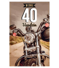 Kartka 40 urodziny dla mężczyzny  PAB5