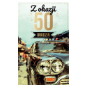 Kartka na 50 urodziny dla mężczyzny  PAB6