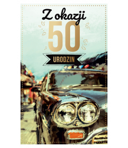 Kartka na 50 urodziny dla mężczyzny  PAB6
