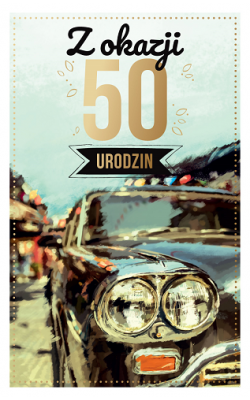 Kartka na 50 urodziny dla mężczyzny  PAB6