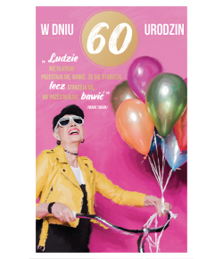 Kartka z okazji 60 urodzin dla Kobiety  PAB14