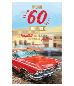 Kartka na 60 urodziny dla mężczyzny  PAB15