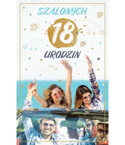 Kartka na 18 urodziny PAB17