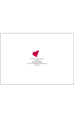 Pejzaż zimowy karnet z tekstem GD-T 91