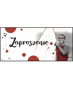 Zaproszenie na męską imprezę zestaw 10 szt ZAB121