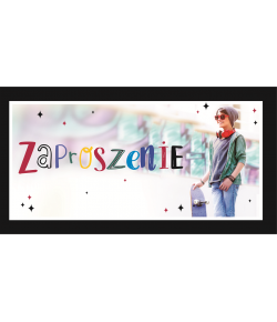 Zaproszenie na super imprezę zestaw 10 szt ZAB129