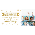 Zaproszenie na urodziny zestaw 10 szt ZAB123