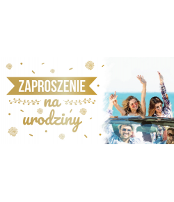 Zaproszenie na urodziny zestaw 10 szt ZAB123