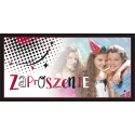Zaproszenie na dziewczęcą imprezę zestaw 10 szt ZAB127