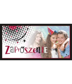 Zaproszenie na dziewczęcą imprezę zestaw 10 szt ZAB127