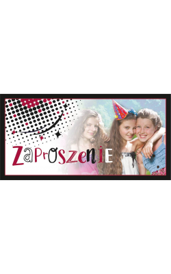 Zaproszenie na dziewczęcą imprezę zestaw 10 szt ZAB127