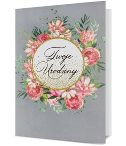 Kartka urodzinowa elegancka HM2482