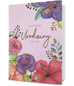 Kartka urodzinowa pastelowa HM2486