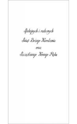 Kartka na Boże Narodzenie LR-T 801