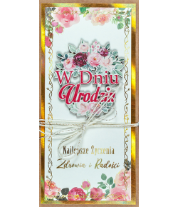 Kartka na urodziny z życzeniami LUXDG18