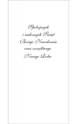 Kartka na Boże Narodzenie z tekstem LR-T 806