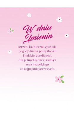 Kartka imieninowa delikatna GM445