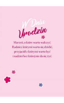 Kartka urodzinowa pięknie zdobiona GM573