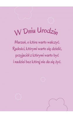 Kartka urodzinowa z życzeniami GM574