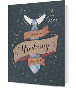 Kartka na urodziny dla mężczyzny HM2493