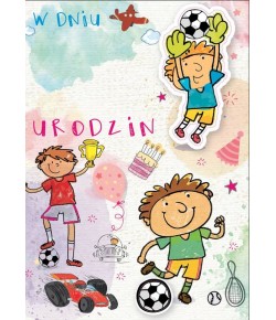 Kartka urodzinowa dla piłkarza DK672