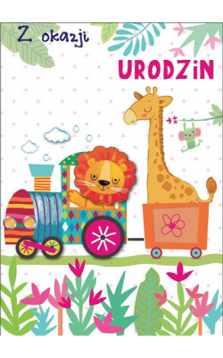 Kartka urodzinowa dla dziecka z cyfrą lat DK711